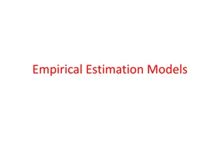 Estimation Models in Software Development