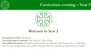 Year 3 Curriculum Overview and Expectations