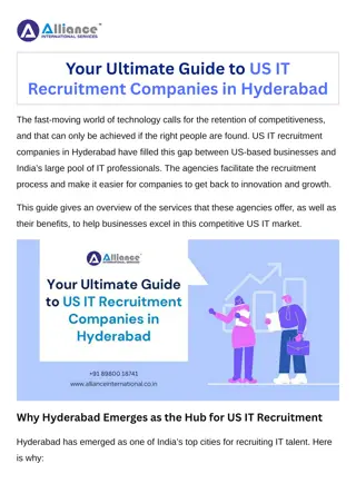 Your Ultimate Guide to US IT Recruitment Companies in Hyderabad