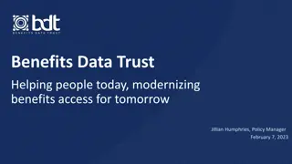 Benefits Data Trust - Improving Access to Essential Benefits