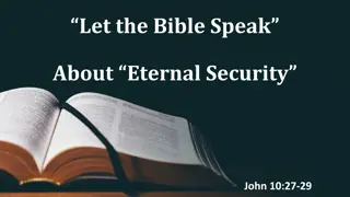 Eternal Security in Biblical Perspective: John 10:27-29 Explained