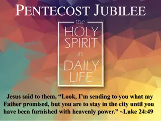 Pentecost Jubilee - A Return to God's Promises and Rest