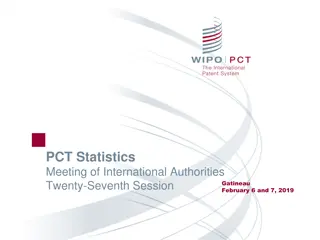 PCT Statistics Meeting: Trends and Forecasts for International Applications