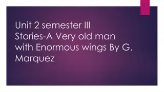 Exploration of Themes in A Very Old Man with Enormous Wings and The Adventure of the Three Students