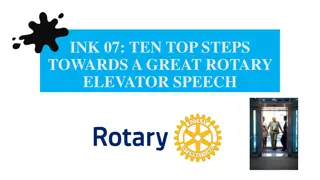 Top Steps Towards Crafting a Great Rotary Elevator Speech