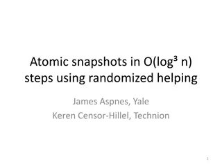 Efficient Implementation of Atomic Snapshots with Randomized Assistance