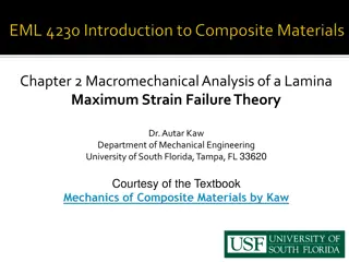 Macromechanical Analysis of Lamina Failure Theory