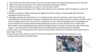 Strain and Stress: Concepts and Applications for Geologists and Geophysicists