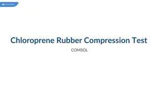 Chloroprene Rubber Compression Test Using COMSOL