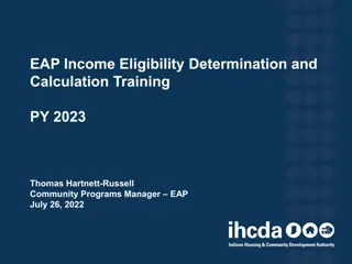 Income Eligibility Determination Training for PY 2023