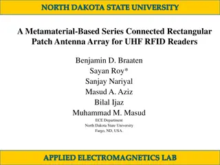 Metamaterial-Based Series Connected Rectangular Patch Antenna Array for UHF RFID Readers