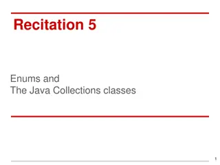 Enums and Java Collections Classes