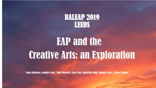 EAP and Creative Arts: BALEAP 2019 Workshop Insights