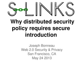 The Necessity of Secure Distributed Security Policies