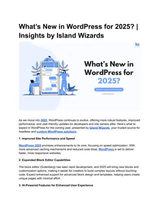 What’s New in WordPress for 2025