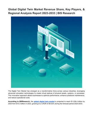 Digital Twin Market Revenue Share, Key Players, & Regional Analysis