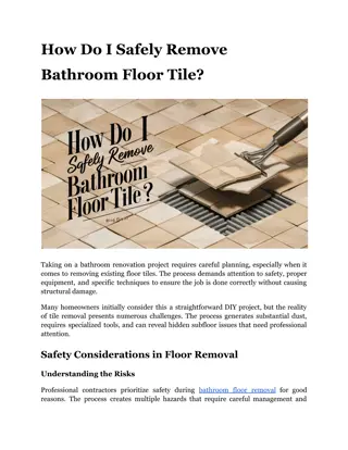 How Do I Safely Remove Bathroom Floor Tile