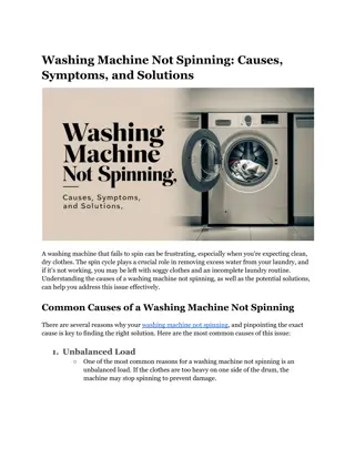 Washing Machine Not Spinning_ Causes, Symptoms, and Solutions