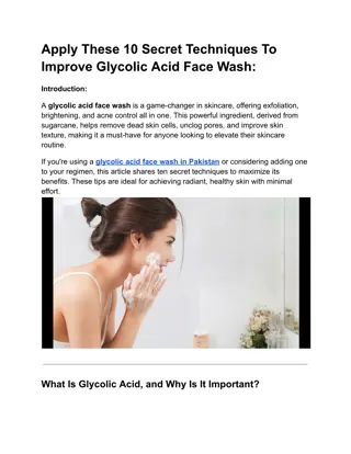 Apply These 10 Secret Techniques To Improve Glycolic Acid Face Wash