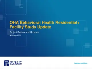 Oregon Behavioral Health Facility Study Update Project Review November 2023