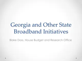 Broadband Initiatives and Access Across Georgia and Other States