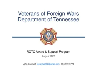 Veterans of Foreign Wars Department of Tennessee ROTC Award & Support Program