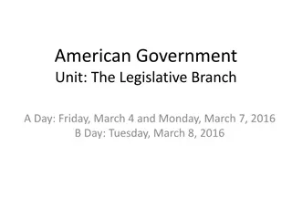 American Government Unit: The Legislative Branch - Lesson Plan Insights