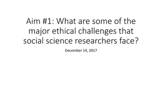 Ethical Challenges in Social Science Research