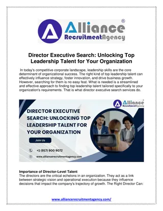 Director Executive Search Unlocking Top Leadership Talent for Your Organization