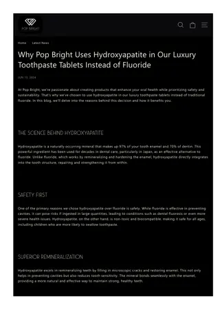 Pop Bright Luxury: Redefining Oral Care with Sustainable Toothpaste Tablets and