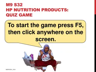 Nutrition Products Quiz Game - Test Your Knowledge on Child Nutrition