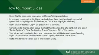 Step-by-Step Guide on Importing Slides into a New PowerPoint Presentation