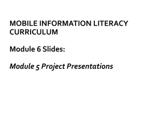 Mobile Information Literacy Curriculum Overview