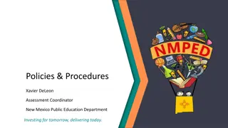 Assessment Procedures and Norms at New Mexico Education Department