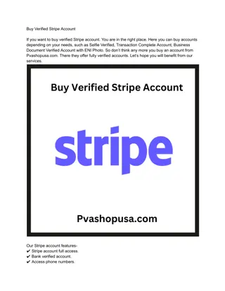 Buy Verified Stripe Account