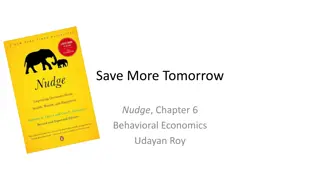 Increasing Retirement Savings: Insights from Behavioral Economics