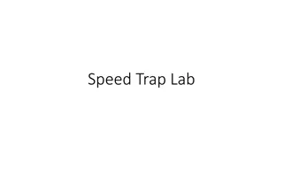 Speed and Distance Estimation in Speed Trap Lab