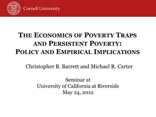 The Economics of Poverty Traps and Persistent Poverty