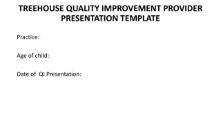 Quality Improvement Presentation Template for Providers