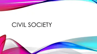 Civil Society: Definitions and Perspectives