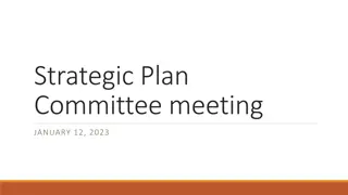 Organizational Committees Update and Strategies for Growth