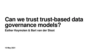 Trust-Based Data Governance Models and Their Impact on Personal Data Regulation