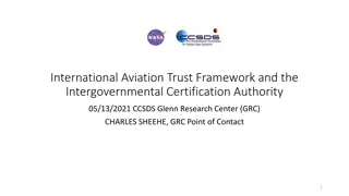 International Aviation Trust Framework and the Intergovernmental Certification Authority Overview