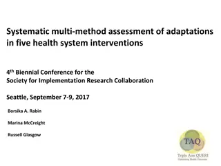 Systematic Assessment of Adaptations in Health System Interventions