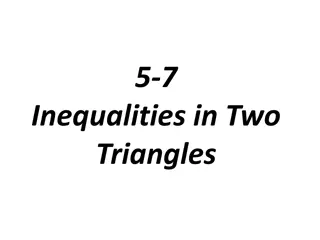 Triangles Inequalities and The Hinge Theorem