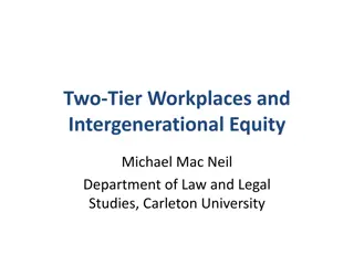 Two-Tier Workplaces and Intergenerational Equity