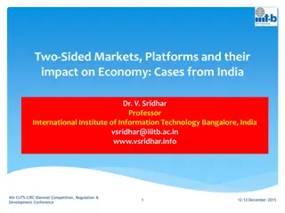 Two-Sided Markets and Platforms in India