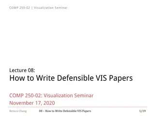 Writing Defensible VIS Papers: Tips and Guidelines