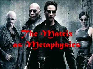 The Matrix Hypothesis and Metaphysics