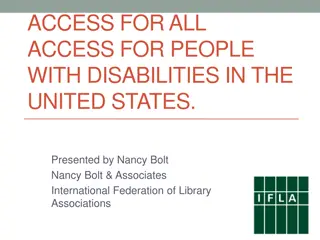 Libraries' Commitment to Accessibility for All in the United States